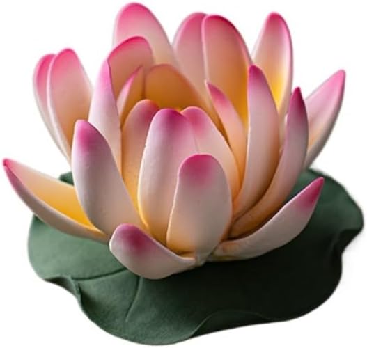 Ceramic Handicraft Stick Incense Burners Simulation Lotus Incense Holder by FIYOEO