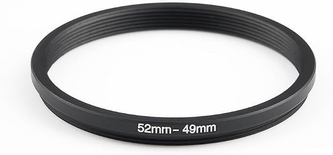 52mm to 49mm Step-Down Ring Filter Adapter, Metal Ring Step-Down Rings Adapter - Image 2