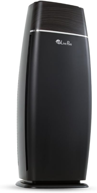 LivePure LP260TH-B Sierra Series True HEPA Digital Tall Tower Air Purifier by LivePure