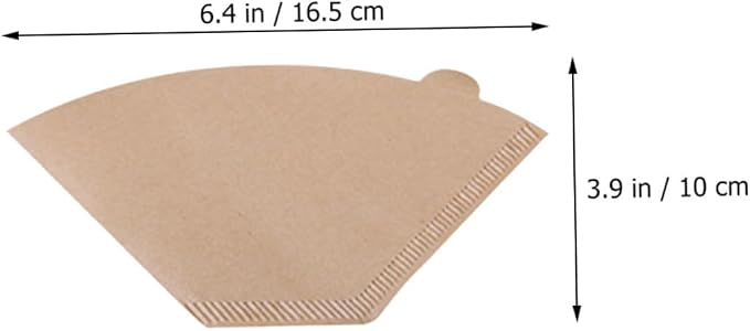 Luxshiny 200pcs Unbleached Disposable Coffee Filters - Image 2