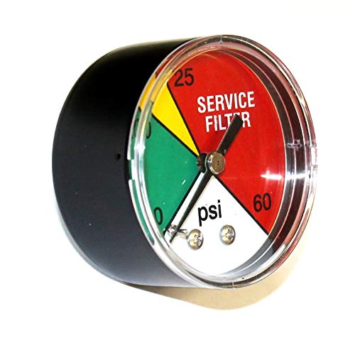 PG DCI-20 - Filter Color Indicator Gauge. 1/8'' Male Pipe. Rear Mount. - 60 PSI - Image 2