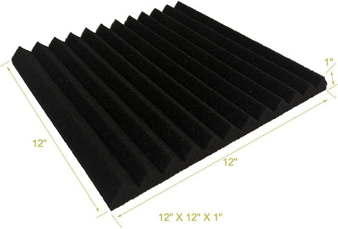 96 Pack Allxinlog Absorb the echo Acoustic Foam Panel Wedge Studio - Image 5
