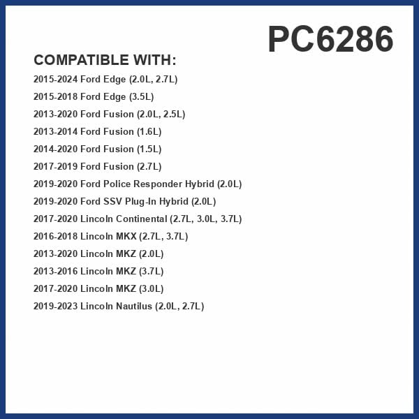 PG PC6286 Cabin Air Filter | Fits 2013-2020 Ford Fusion 2.0L, 2.5L; 2015-2024 - Image 2