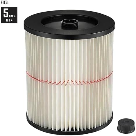 17816 9-17816 Red Stripe Vacuum Cartridge Filter Compatible Craftsman Shop Vac - Image 2