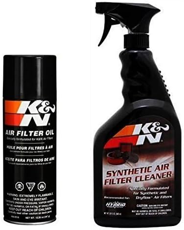 K&N Air Filter Large Size Service Kit Cleaner and Red Oil Plus 2 Stickers by KNEngineeringInc
