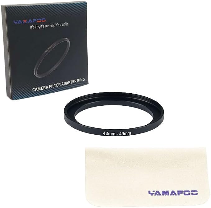 YAMAFOO 43mm to 49mm Step-Up Ring/Step Down Rings Filter Adapter - Image 2