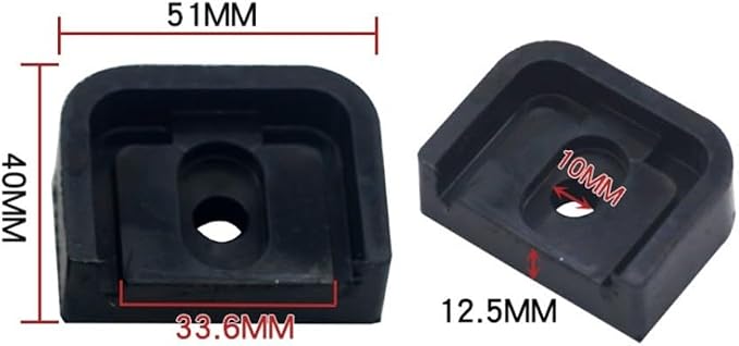 4 PCS Air Conditioner Outdoor Unit Vibration Damping Rubber Pad Foot Pad - Image 2