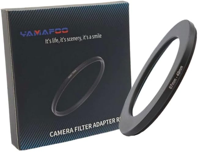 YAMAFOO 67mm to 49mm Step-Up Ring/Step Down Rings Filter Adapter by YAMAFOO