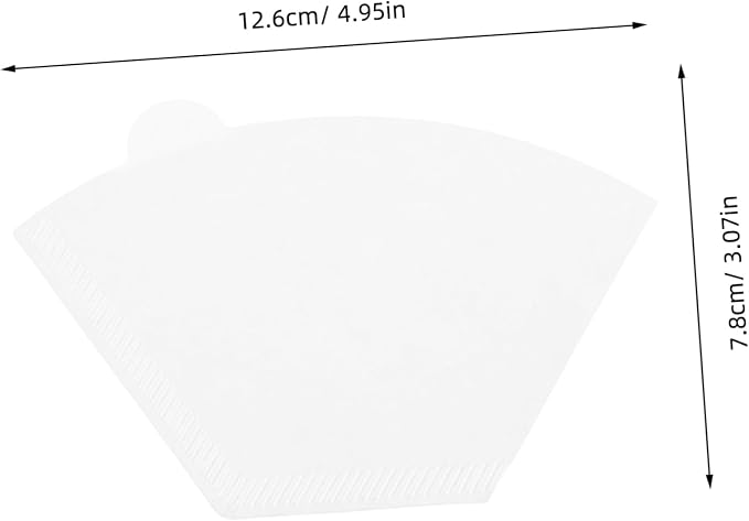 Paper Coffee Filter Cones 100pcs Espresso Filters Unbleached - Image 2