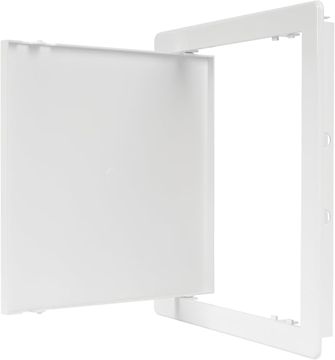 10 x 10 White Plastic Access Panel. Service Shaft Door Panel. Plumbing, Electricity, Heating, Alarm Wall Access