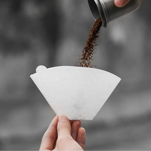 #4 White Paper Filters, Coffee Filter #4 Cone Paper Filters 8-12 Cups, by WelcometoBuRuiJi