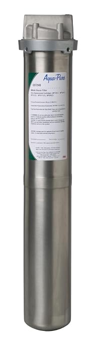 3M Aqua-Pure Stainless Steel Water Filter Housing SST2HB, Uses 2-High Standard by Aqua-Pure