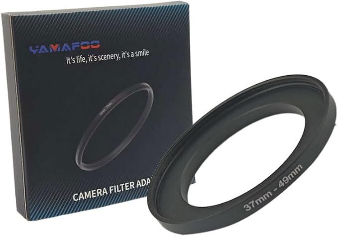 YAMAFOO 37mm to 49mm Step-Up Ring/Step Down Rings Filter Adapter by YAMAFOO