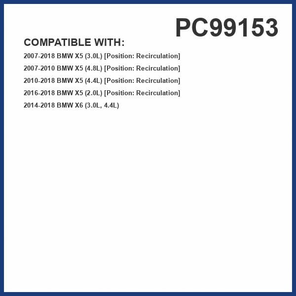 PG PC99153 Activated Charcoal Cabin Air Filter | Fits 2007-2018 BMW X5 3.0L - Image 2