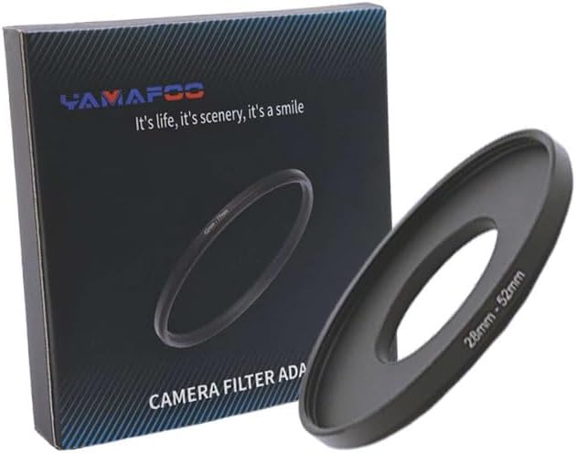 YAMAFOO 28mm to 52mm Step-Up Ring/Step Down Rings Filter Adapter by YAMAFOO