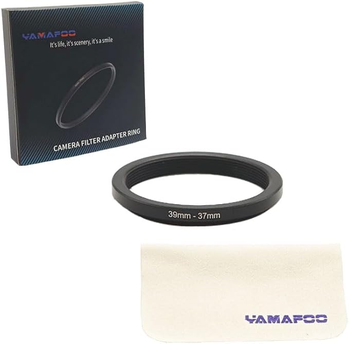 YAMAFOO 39mm to 37mm Step-Up Ring/Step Down Rings Filter Adapter - Image 2