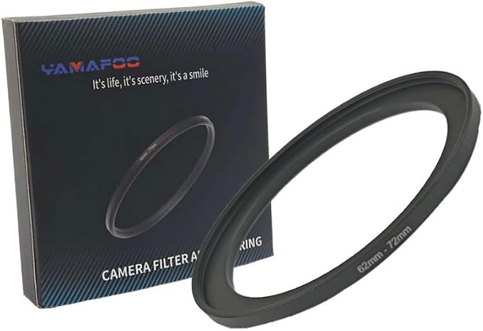 YAMAFOO 62mm to 72mm Step-Up Ring/Step Down Rings Filter Adapter by YAMAFOO