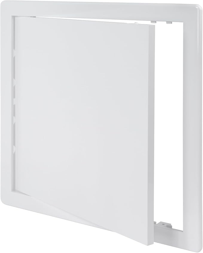 Vent Systems 12x12 Access Panel - Easy Access Doors - ABS Plastic - Access Panel for Drywall, Wall and Ceiling Electrical and Plumbing Service Door Cover - Exterior Dimensions 12.7x12.7 Inches White