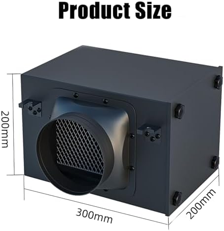 Three-Layer air Filter for 4-inch Inline Duct Fans, high-Efficiency Carbon - Image 2