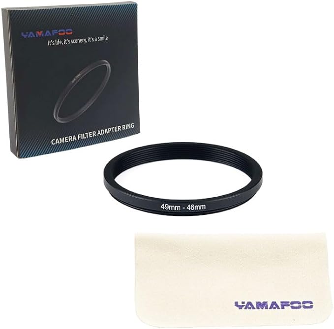 YAMAFOO 49mm to 46mm Step-Up Ring/Step Down Rings Filter Adapter - Image 2