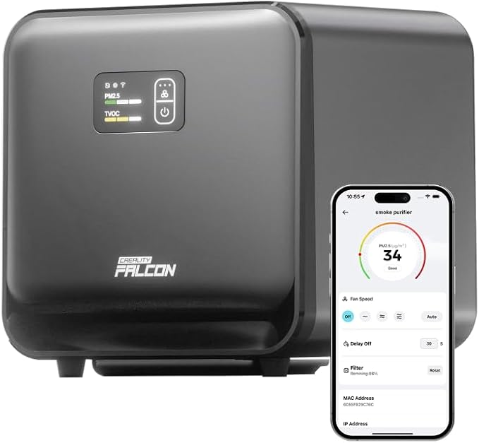 Creality Falcon AP1 Mini Smart Smoke Purifier, 360° Full-circle Purification by Creality