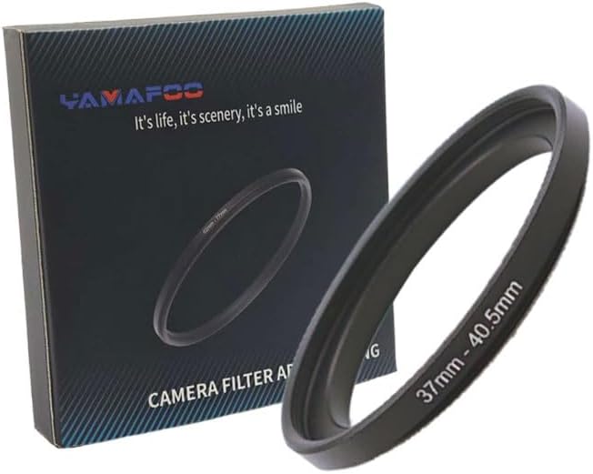 YAMAFOO 37mm to 40.5mm Step-Up Ring/Step Down Rings Filter Adapter by YAMAFOO