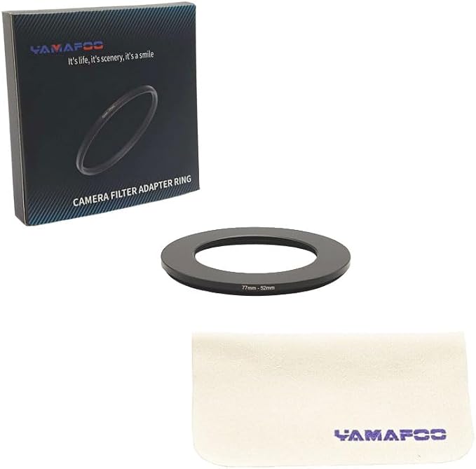 YAMAFOO 77mm to 52mm Step-Up Ring/Step Down Rings Filter Adapter - Image 2