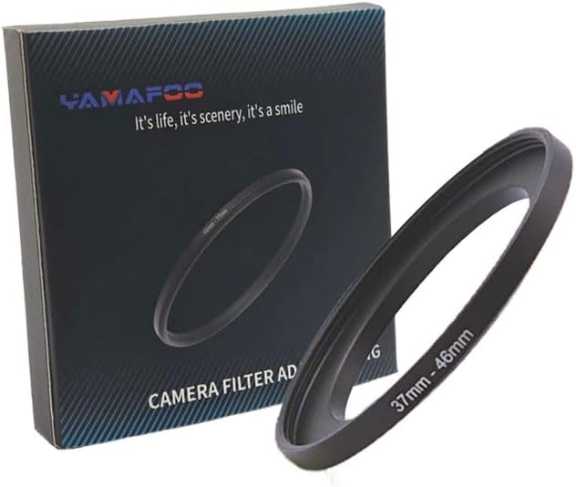 YAMAFOO 37mm to 46mm Step-Up Ring/Step Down Rings Filter Adapter by YAMAFOO