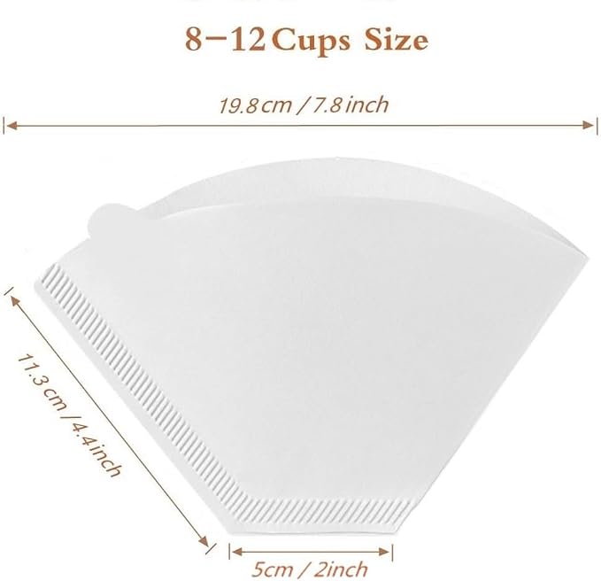 #4 White Paper Filters, Coffee Filter #4 Cone Paper Filters 8-12 Cups, - Image 6