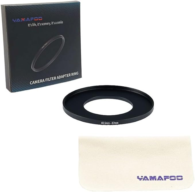 YAMAFOO 40.5mm to 67mm Step-Up Ring/Step Down Rings Filter Adapter - Image 2
