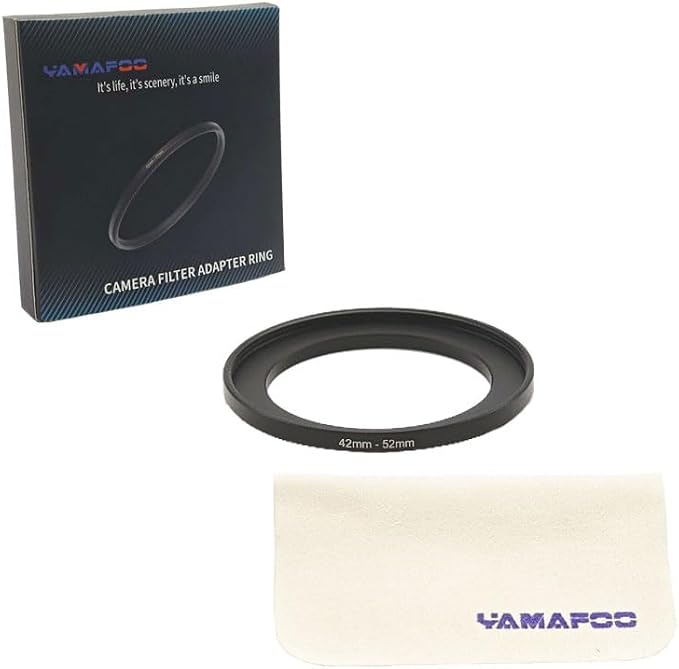 YAMAFOO 42mm to 52mm Step-Up Ring/Step Down Rings Filter Adapter - Image 2