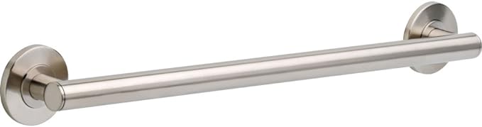 DELTA FAUCET 41824-SS Contemporary Grab Bar with Concealed Mounting, 24-Inch, Stainless