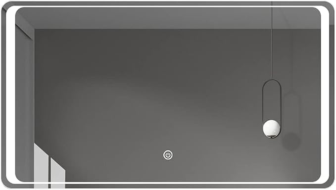 Backlit LED Illuminated Bathroom Mirror by Unknown
