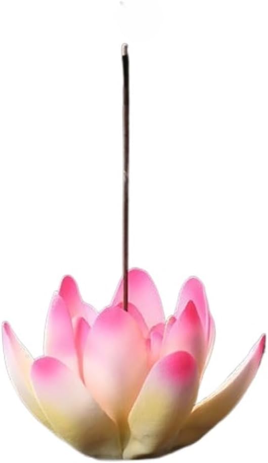 Ceramic Handicraft Stick Incense Burners Simulation Lotus Incense Holder by FIYOEO