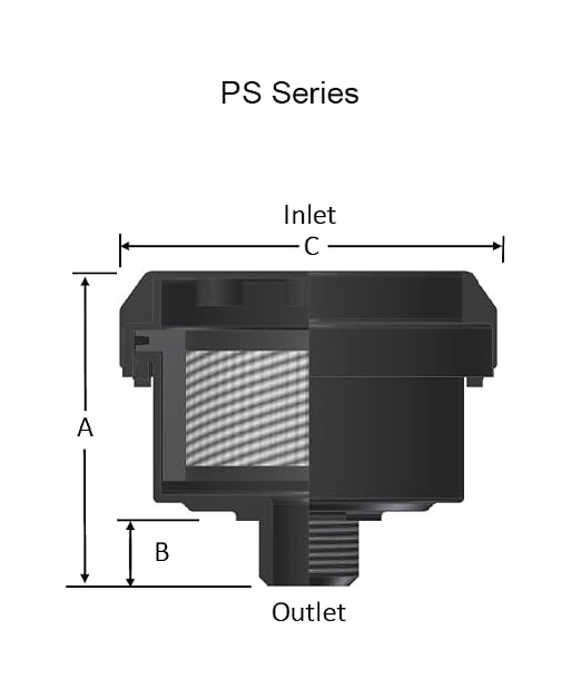 Solberg FS-19P-125™ Inlet Compressor Air Filter Silencer, 1-1/4" MPT Outlet - Image 5