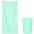 Dock & Bay Beach Towel - Quick Dry, Sand Free - Compact, Lightweight - 100% Recycled - Includes Bag - Rainforest Green, Large (160x90cm, 63x35)