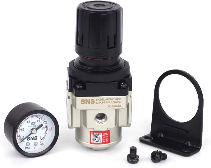 SNS AR3000-N02 Female Thread 1/4 NPT Air Pressure Regulator 0-150 PSI Adjustable - Image 3
