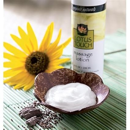 Organic Naturals Massage Lotion by Lotus Touch - 100% Certified Organic Flax Seed, Jojoba, & Olive Oil with Shea Butter - Nourishes Skin Leaving it Silky Smooth - High Glide & Low Friction 1/2 Gallon
