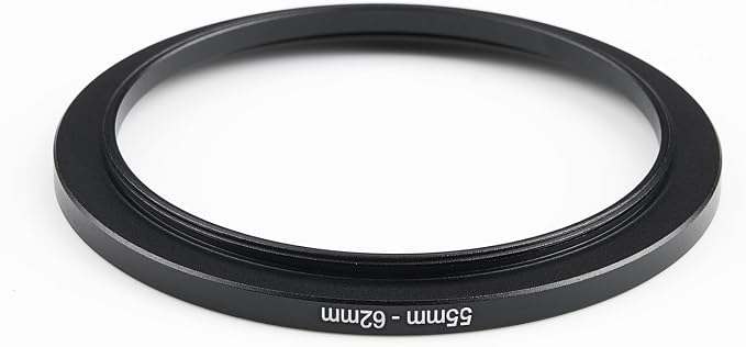 55mm to 62mm Step-Up Ring Filter Adapter, Metal Ring Step-Up Rings Adapter - Image 3