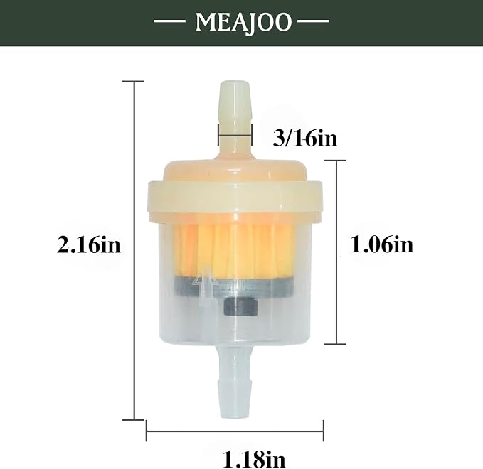 10PCS 3/16" 5mm-6mm Gas Inline Fuel Filter, - Image 2