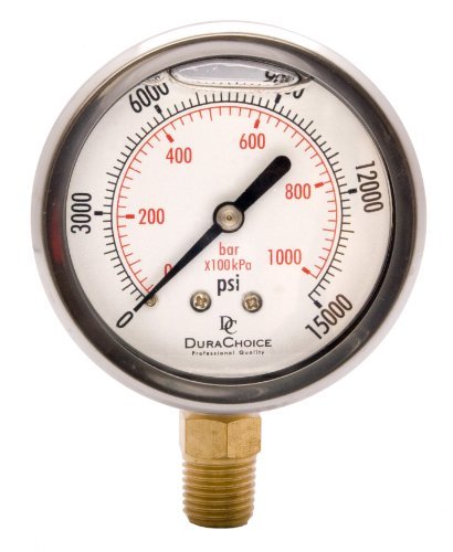 2-1/2" Oil Filled Pressure Gauge by DirectMaterial