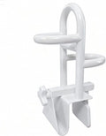 Adjustable Triple Grip Bathtub Grab Bars for Seniors, Clamp-On Safety Handrail for Handicap & Elderly, Fits 3-7Inch+ Thick Walls, Bathroom Balance Support for Family Safety