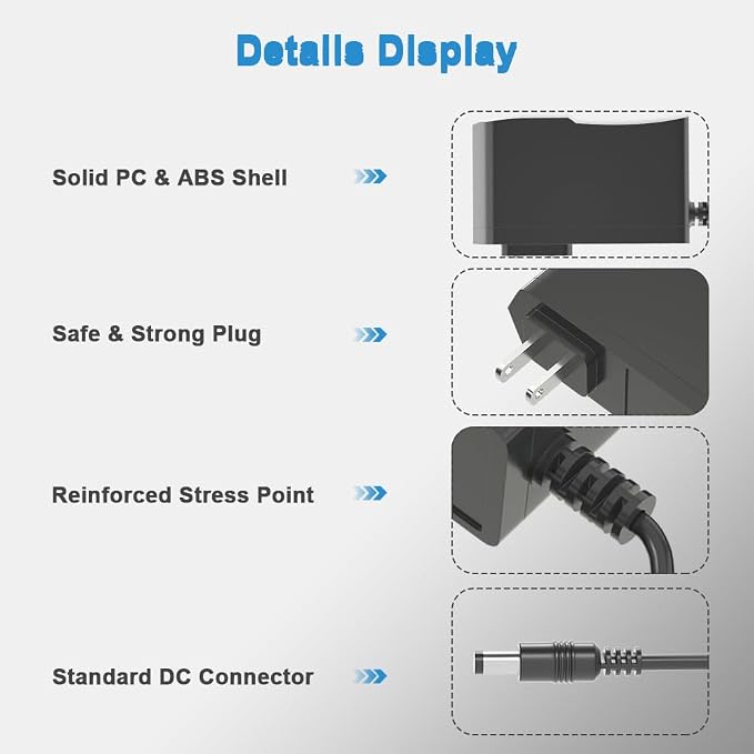 DC/AC 24V 1A Power Supply, Universal Replacement Charger Switching Power Supply - Image 6