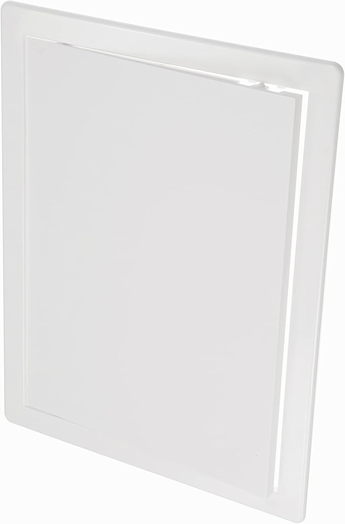Vent Systems White ABS Plastic Access Panel 10 x 13 Inch (Opening) - Access Door for Drywall, Wall, Ceiling - Electrical, Plumbing Service Wall Hole Cover - Inspection Door - 11 x 13.7 Inch (Outer)