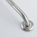 Anti Slip Shower Grab Bar, 24-Inch Toilet Textured Sturdy Hand Rail, Stylish Bathroom Armrest, Brushed Nickel Finish, Multi Function Assist Handle