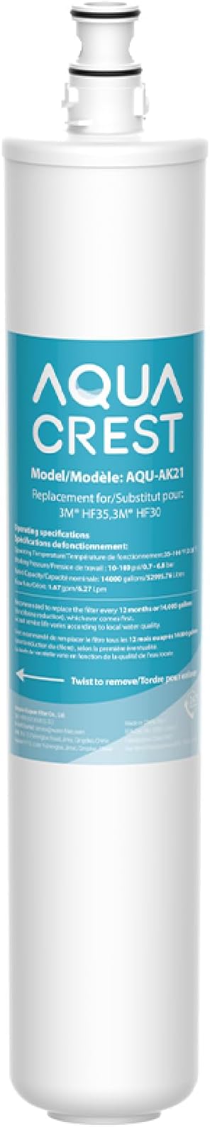 AQUA CREST AK21 Under Sink Water Filter, Replacement by AQUACREST