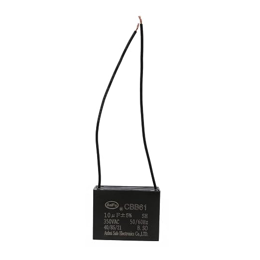 CBB61 Capacitor 10uf 350V AC Ceiling Fan 2 Wire 50/60Hz by AKZYTUE
