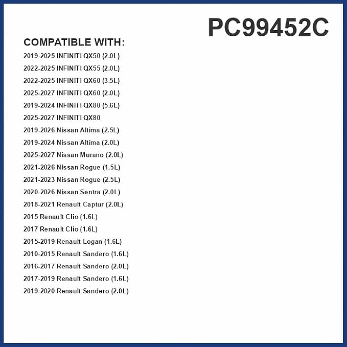 PG PC99452C Activated Charcoal Cabin Air Filter | Fits 2021-2026 Nissan Rogue - Image 2
