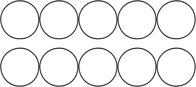 10-pack Water Filter O-rings, 5.51 Inch Sealing Gaskets by Unknown