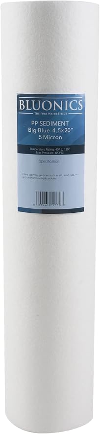 Bluonics Sediment Replacement Water Filters 4pcs 4.5" x 20" Whole House - Image 4